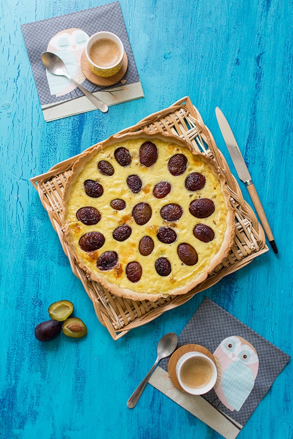 Recette de Tarte aux quetsches (et recette de la pâte sucrée)