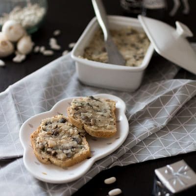 Recette de Pâté végétal aux haricots blancs et champignons
