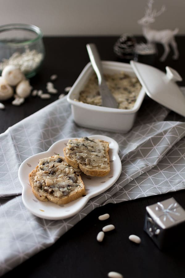 Recette de Pâté végétal aux haricots blancs et champignons