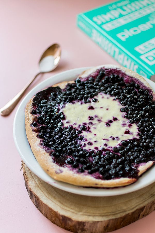 Recette de Tarte aux myrtilles et au sucre {Picard, livre Simplissime par Jean-François Mallet}