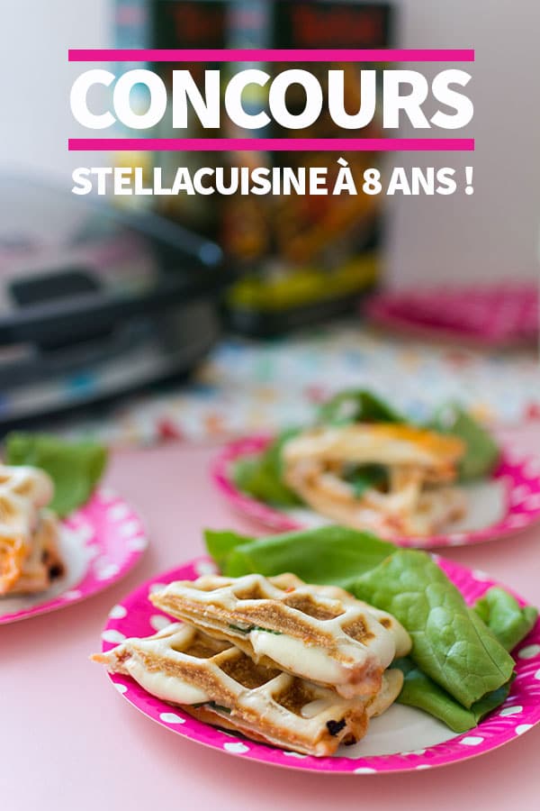 Recette de Gaufres comme des pizzas {Concours Tefal Snack Collection, 8 ans du blog}