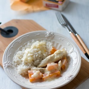 Recette de Poulet au Maroilles et au Potiron