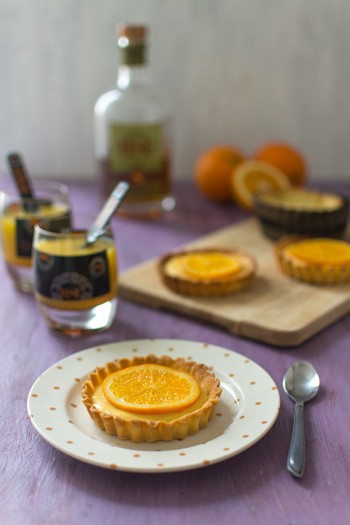 Recette avec du Rhum HSE, tartelettes à l'orange