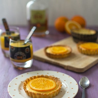 Recette avec du Rhum HSE, tartelettes à l'orange