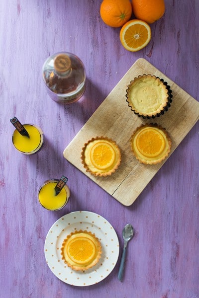 Recette avec du Rhum HSE, tartelettes à l'orange