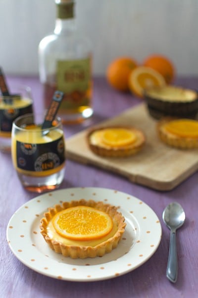 Recette avec du Rhum HSE, tartelettes à l'orange