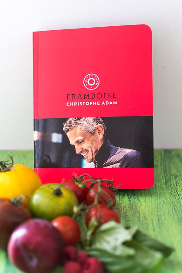 Recette de Salade tomates, mozzarella, framboises par Christophe Adam {Livre Framboise - Éditions de La Martinière}