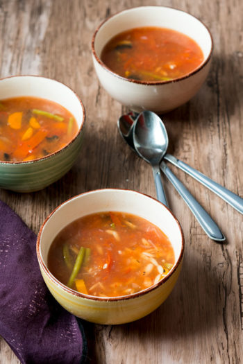 Recette de Minestrone, soupe de légumes (recette Cookeo)