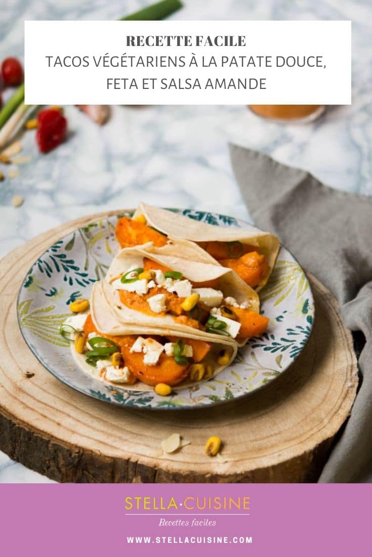Recette de tacos végétarien à la patate douce, sauce salsa à l'amande, issue de "The Chef Show" sur Netflix, par le chef Wes Avila du restaurant Guerilla Tacos