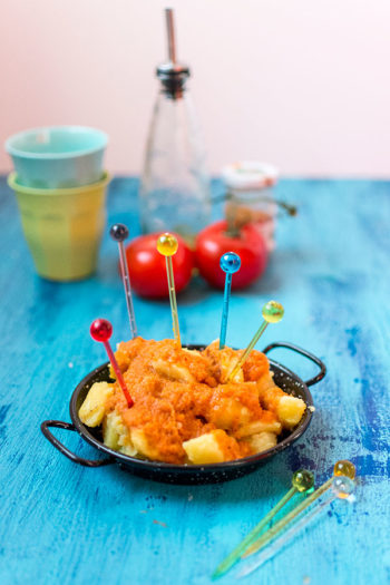 Recette de Patatas bravas (recette Cookeo), recette facile et rapide, à retrouver sur Foodle !