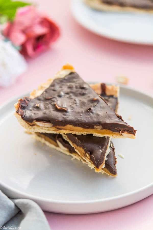 Recette de Tarte chocolat, caramel et cacahuètes (façon Snickers)