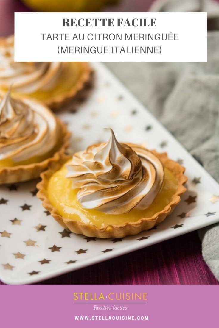 Recette de Tarte au citron meringuée (meringue italienne)