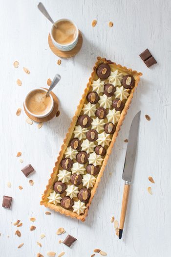 Recette de Tarte aux deux chocolats Nestlé Dessert Amande et Corsé, recette facile de tarte au chocolat revisitée !