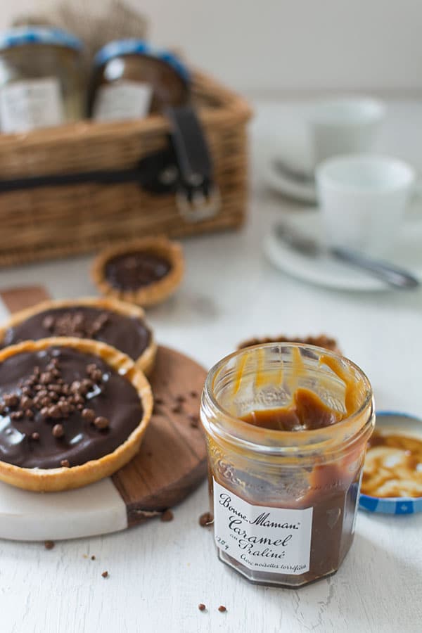 Recette de Tartelettes chocolat et caramel avec Bonne Maman