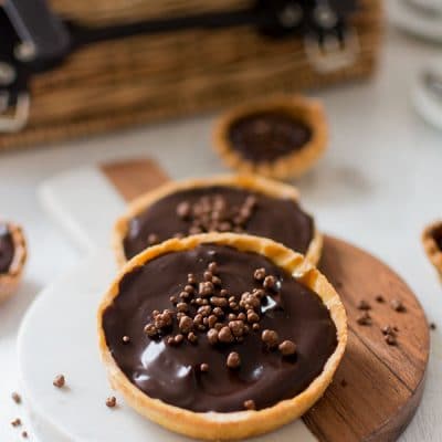 Recette de Tartelettes chocolat et caramel avec Bonne Maman