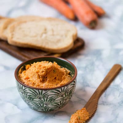 Recette de Tartinade de carottes au chèvre frais