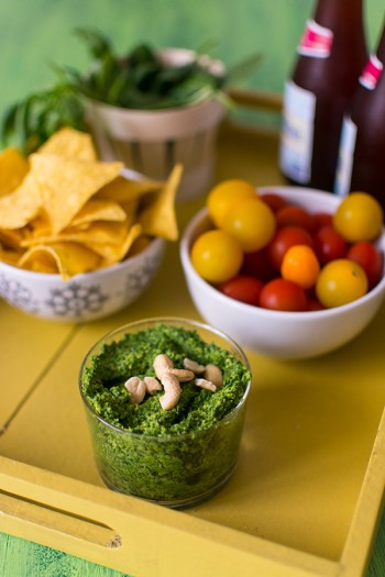 Recette de Tartinade d'épinards aux noix de cajou (pesto d'épinards)