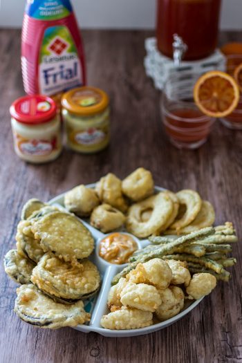 Recette de Tempura de légumes pour l'apéritif, pâte à beignets pour légumes.