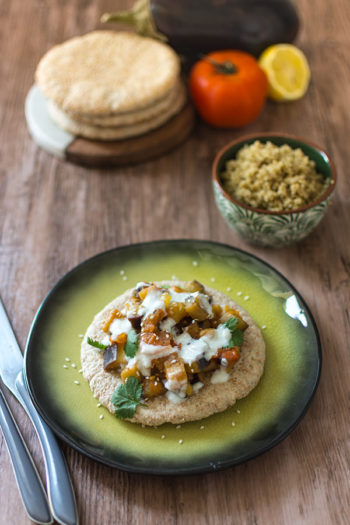 Recette de Pita crémeuses à la ratatouille