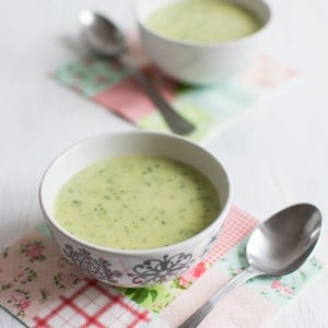 Recette de velouté de courgettes au fromage frais