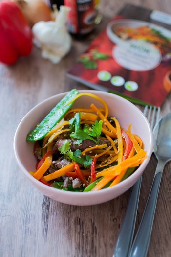 Recette de Wok de Bœuf aux légumes croquants {Panier Cuistot par Carrefour Ooshop}