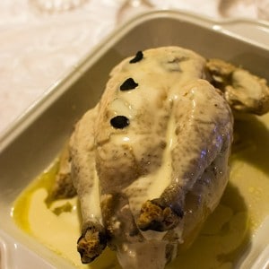 Recette de poularde demi-deuil à la truffe