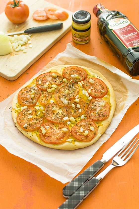 Recette de tarte à la tomate et moutarde