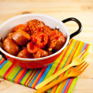 Recette facile de rougail saucisses, plat typique de la Réunion